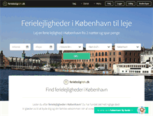 Tablet Screenshot of ferieboligkbh.dk